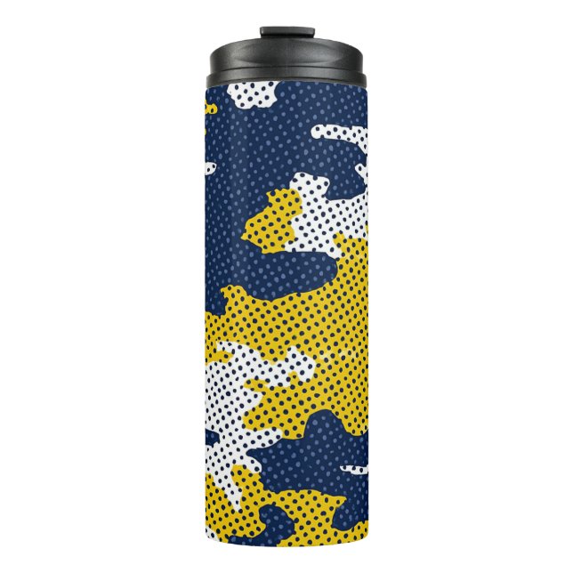 Termo Michigan Navy & Maize Camo Printed  (Anverso)