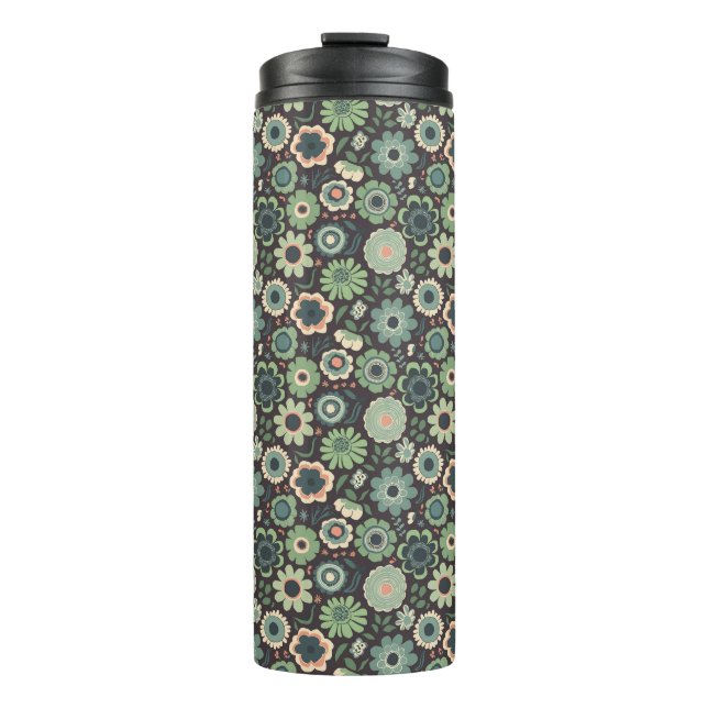 Termo "Midnight Bloom Fiesta" (Anverso)