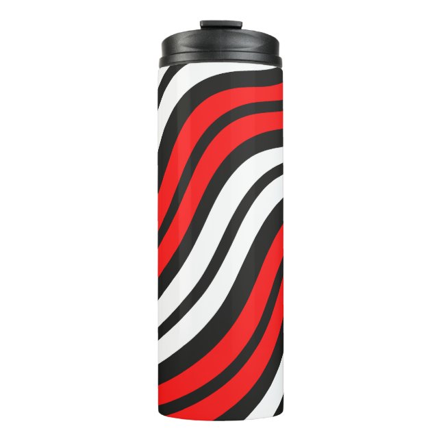 Termo Mikitez redwhite candycane ChristmasPattern (Anverso)
