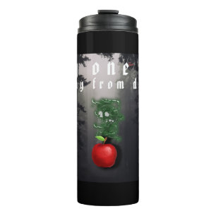 Termo Mikitiez calavera roja veneno de manzana tóxica ve
