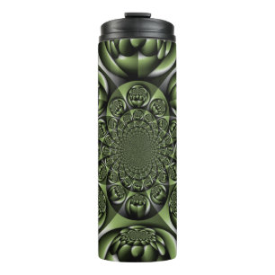 Termo Mini Esferas del bosque verde blanco