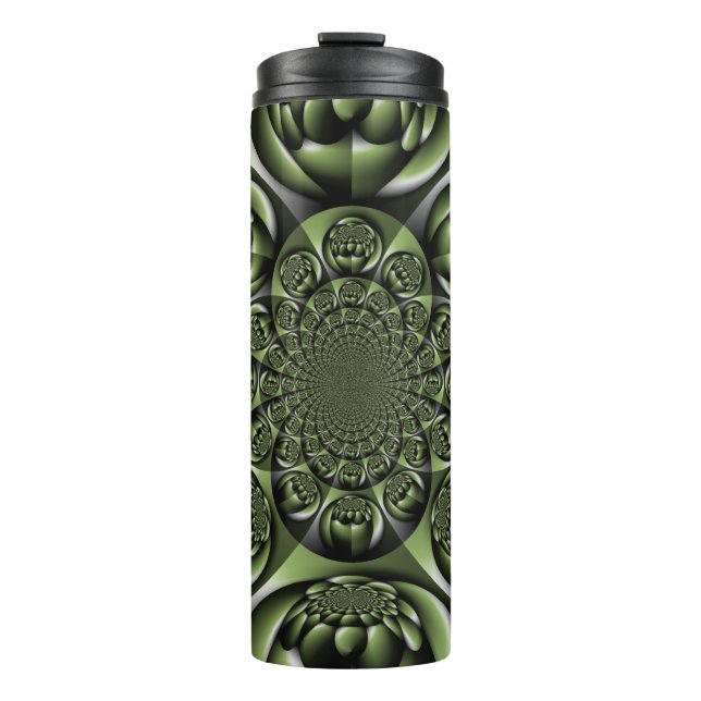 Termo Mini Esferas del bosque verde blanco (Anverso)