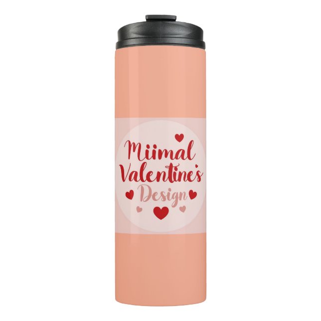Termo Minimal Valentine’s Day Love Typography Design | R (Anverso)