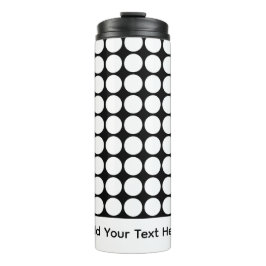 Termo Minimal White Dots on Solid Black Background