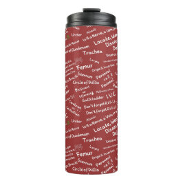 Termo Minimalist Anatomy Pattern Thermal Tumbler