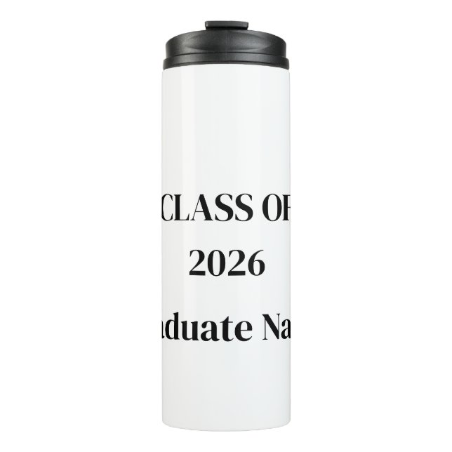 Termo Minimalist Class of 2026 Graduation Bottle (Anverso)