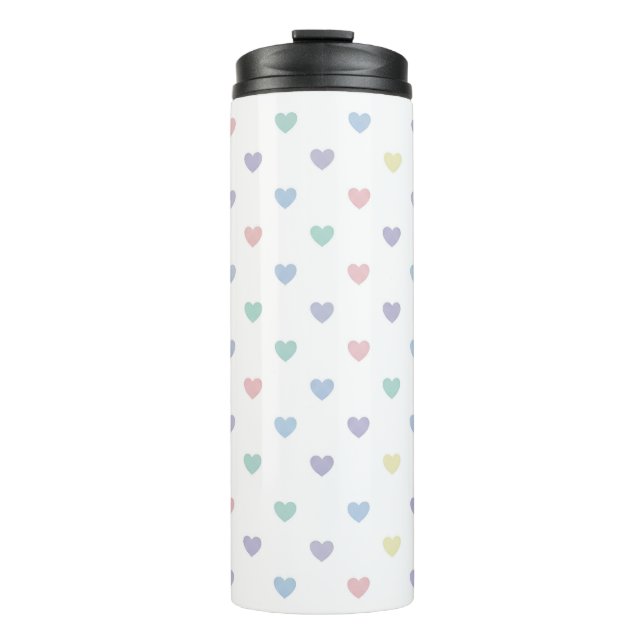 Termo Minimalist Soft Pastel Heart Pattern   (Anverso)