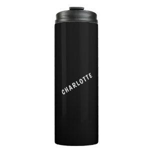 Termo Minimalista Elegante Clásico Profesional Nombre Pr