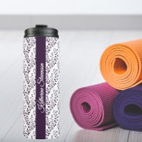 Minimalista Moderno Ciruela Oscuro Floral Blanco S