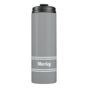 Termo Minimalista moderno nombre personalizado clásico b