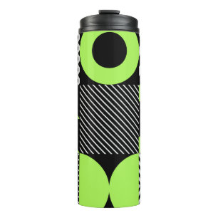 Termo Mínimo geométrico, patrón vintage escandinavo