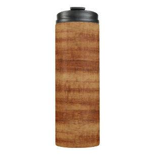 Termo Mirada de madera del grano del acacia rizado de