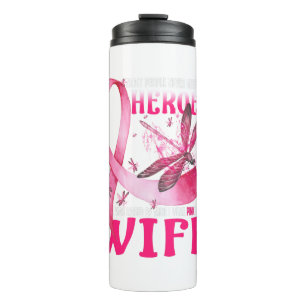 Termo Mis Héroes Llevo Pink Por El Cáncer De Mama De Mi