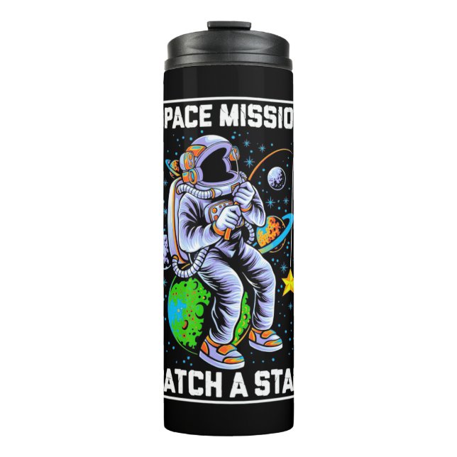 Termo Misión Espacial Astronauta Atrapa Una Estrella (Anverso)