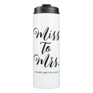 Termo Miss a la Sra. Modern Bridal Shower