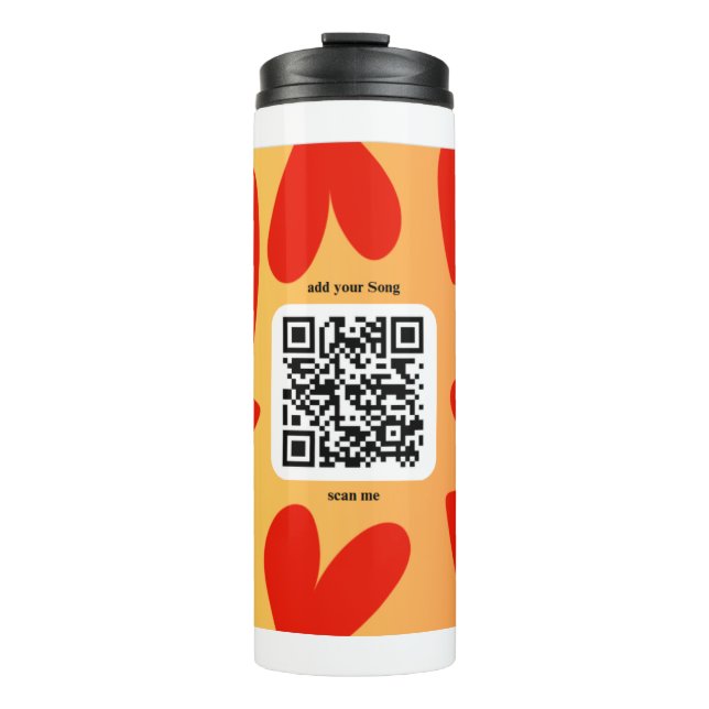 Termo Mit individuellen persönlichen Song per QR-Code (Anverso)