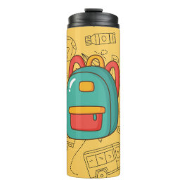 Termo Mochila personalizada de vuelta al cole & Doodles