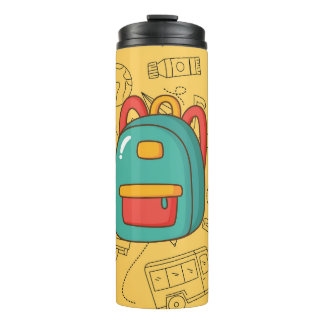 Termo Mochila personalizada de vuelta al cole & Doodles