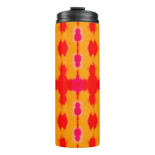 Termo Moda del Boho Rojo. Alfombra persa. Capa de acuare
