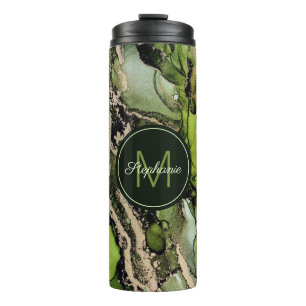 Termo Moda llamada Camuflada Verde de Oro Negro