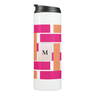 Termo Moda Monograma Patrón de banda femenina