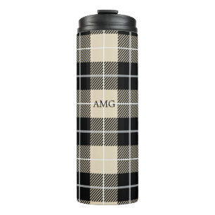 Termo Moda Monograma Thompson Camel Plaid Pattern