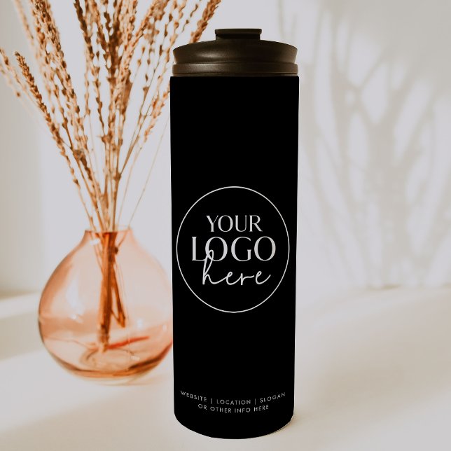 Termo Moda Personalizado de Tipografía Negra Logotipo co (Subido por el creador)