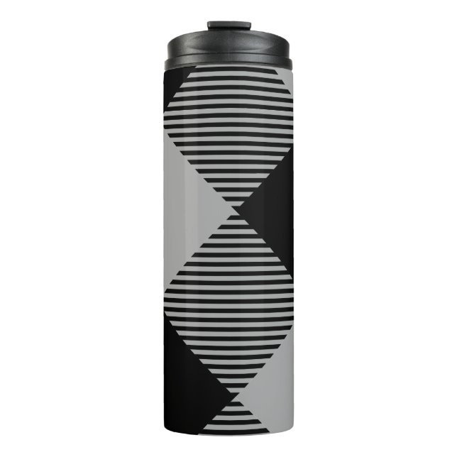 Termo Moda Rústica Gris y Blanco (Anverso)