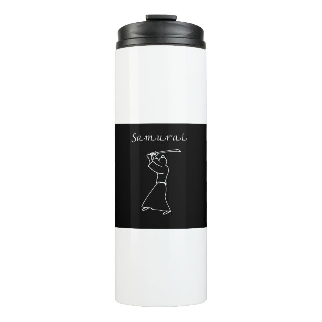 Termo Moda samurai del regalo del guerrero (Anverso)