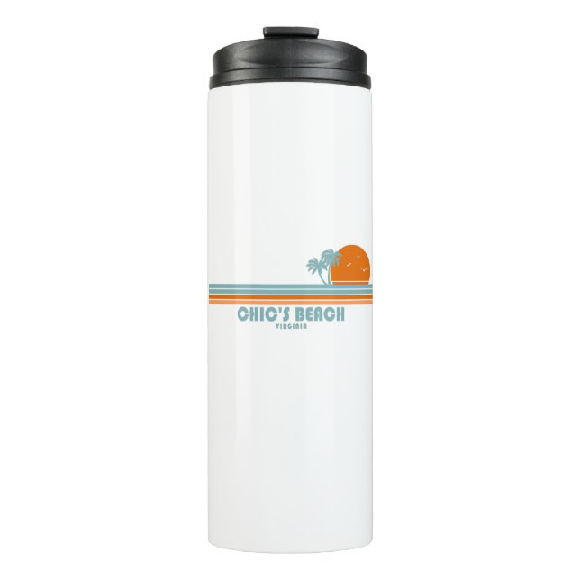 Termo Moda's Beach Virginia Sun Palm Trees (Anverso)