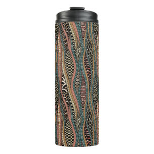 Termo Modelo abstracto en estilo étnico