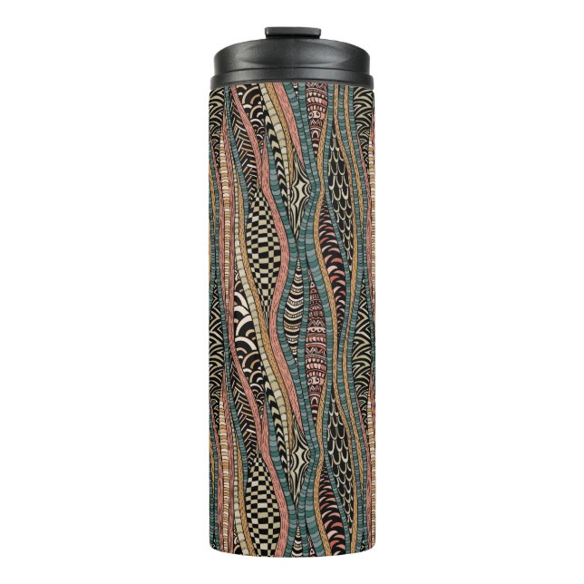 Termo Modelo abstracto en estilo étnico (Anverso)