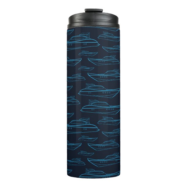 Termo Modelo azul del yate (Anverso)