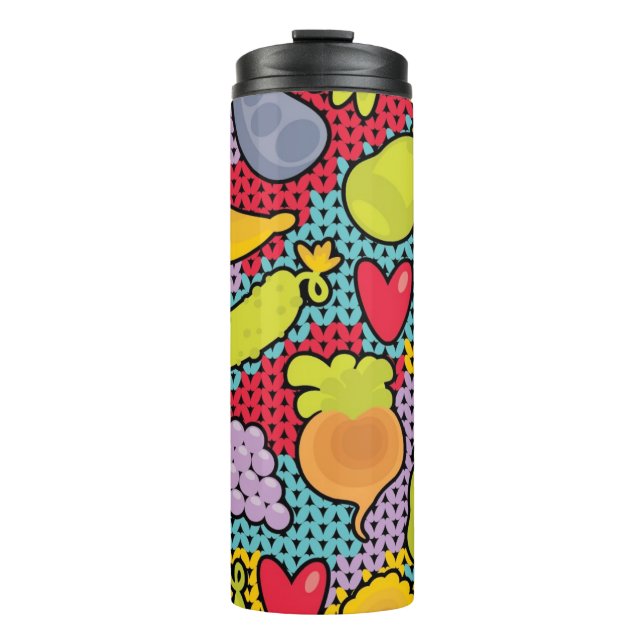 Termo Modelo con las frutas y verduras (Anverso)