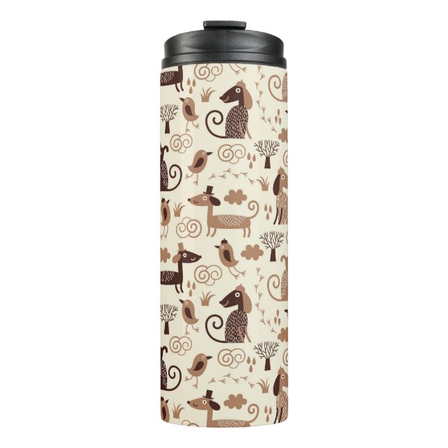 Termo modelo con los perros lindos (Anverso)