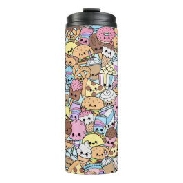 Termo Modelo de Kawaii Junk Food Munchies
