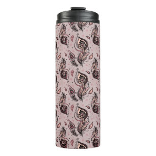 Termo Modelo de la pluma del pavo real