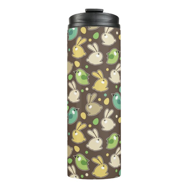 Termo modelo de la primavera con los huevos de Pascua, (Anverso)