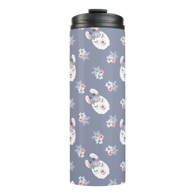 Termo Modelo de las llamas y de flores (Anverso)