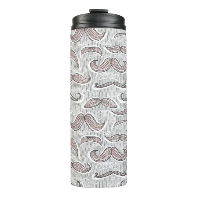 Termo Modelo de moda del bigote (Anverso)