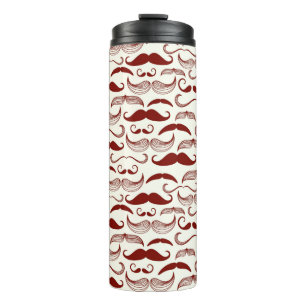 Termo Modelo del bigote, estilo retro 3