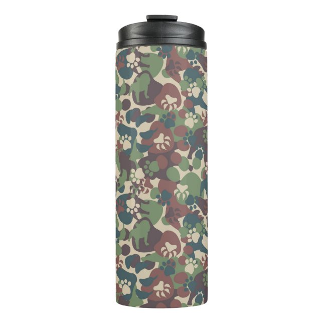 Termo Modelo del camuflaje del perro (Anverso)
