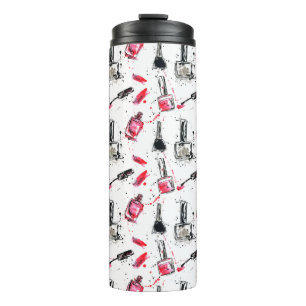 Termo Modelo del esmalte de uñas de la acuarela