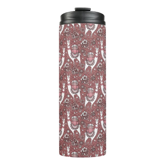 Termo Modelo divertido de las llamas (Anverso)