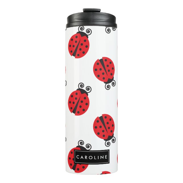Termo Modelo lindo de la mariquita (Anverso)