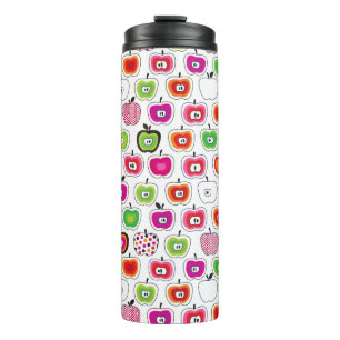 Termo Modelo retro lindo de la manzana