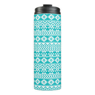Termo Modelo tribal azteca del Grunge verde azulado