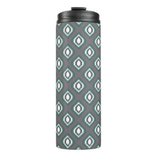 Termo Modelo tribal del ikat retro geométrico