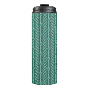 Termo Modelo verde azulado ornamental