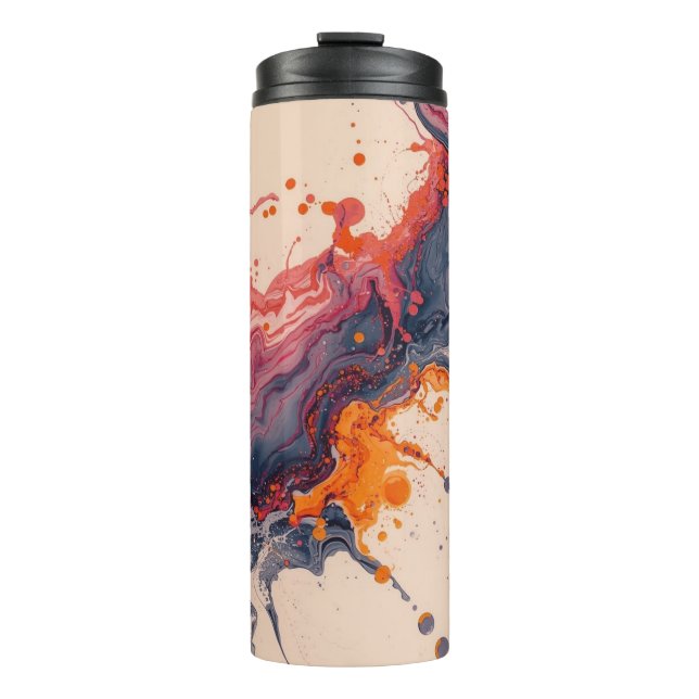 Termo Modern Art Ink Run Thermal Tumbler (Anverso)
